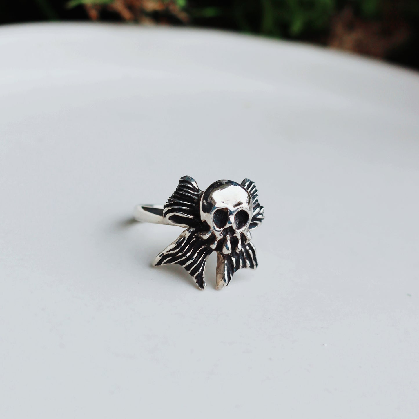 Skull Bow Ring