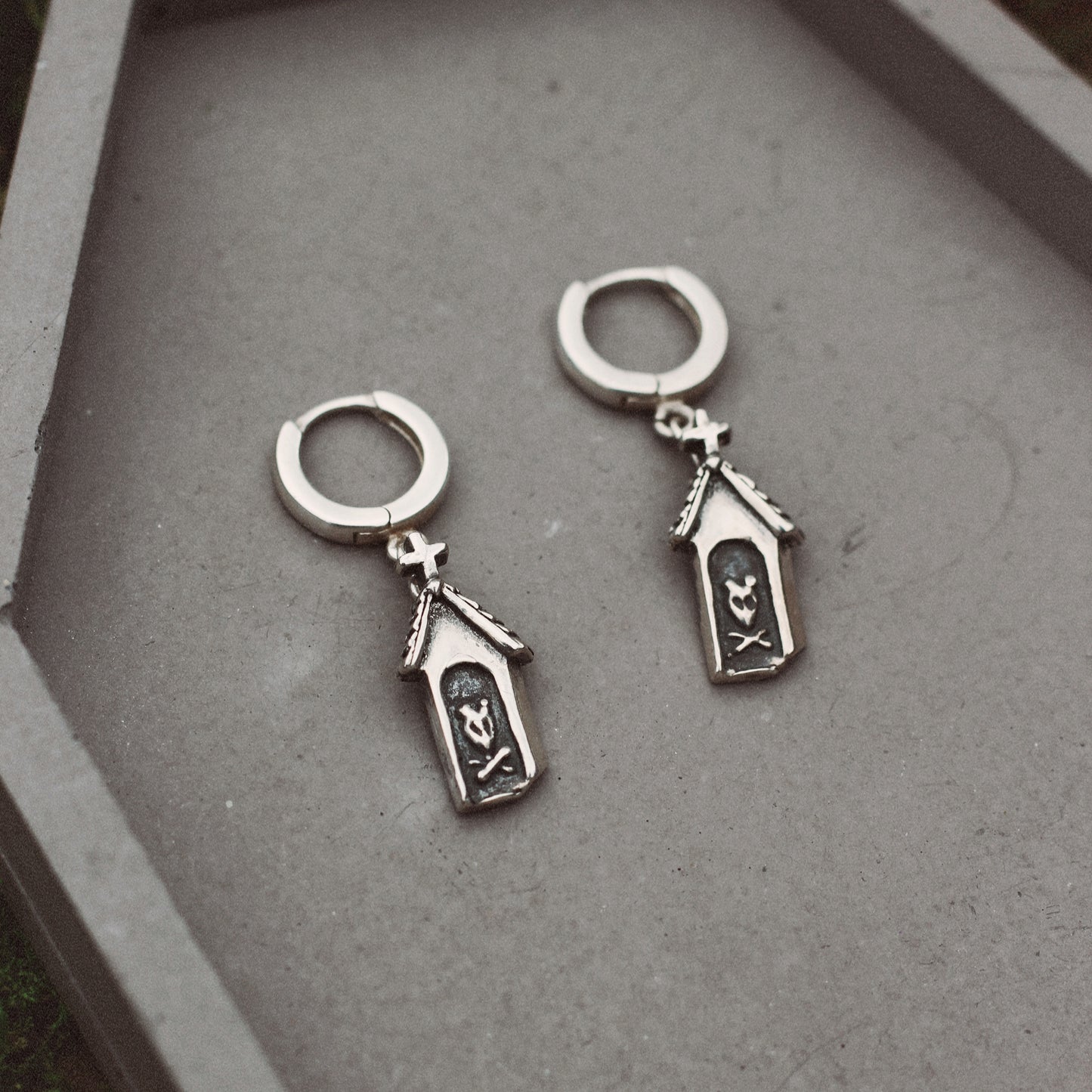 Ghost Dog House Earrings