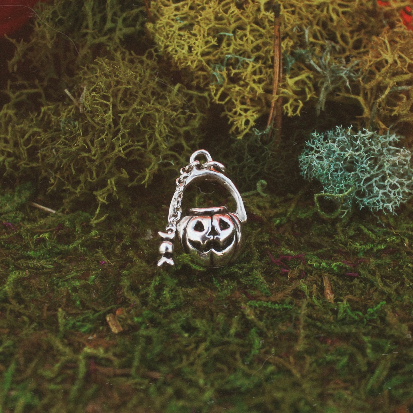 Trick or Treat Pumpkin Pail Charm + Necklace
