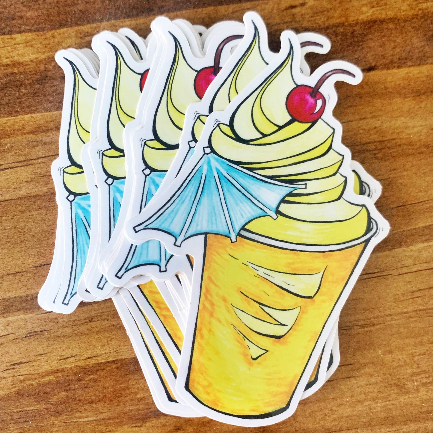 Pineapple Float Sticker