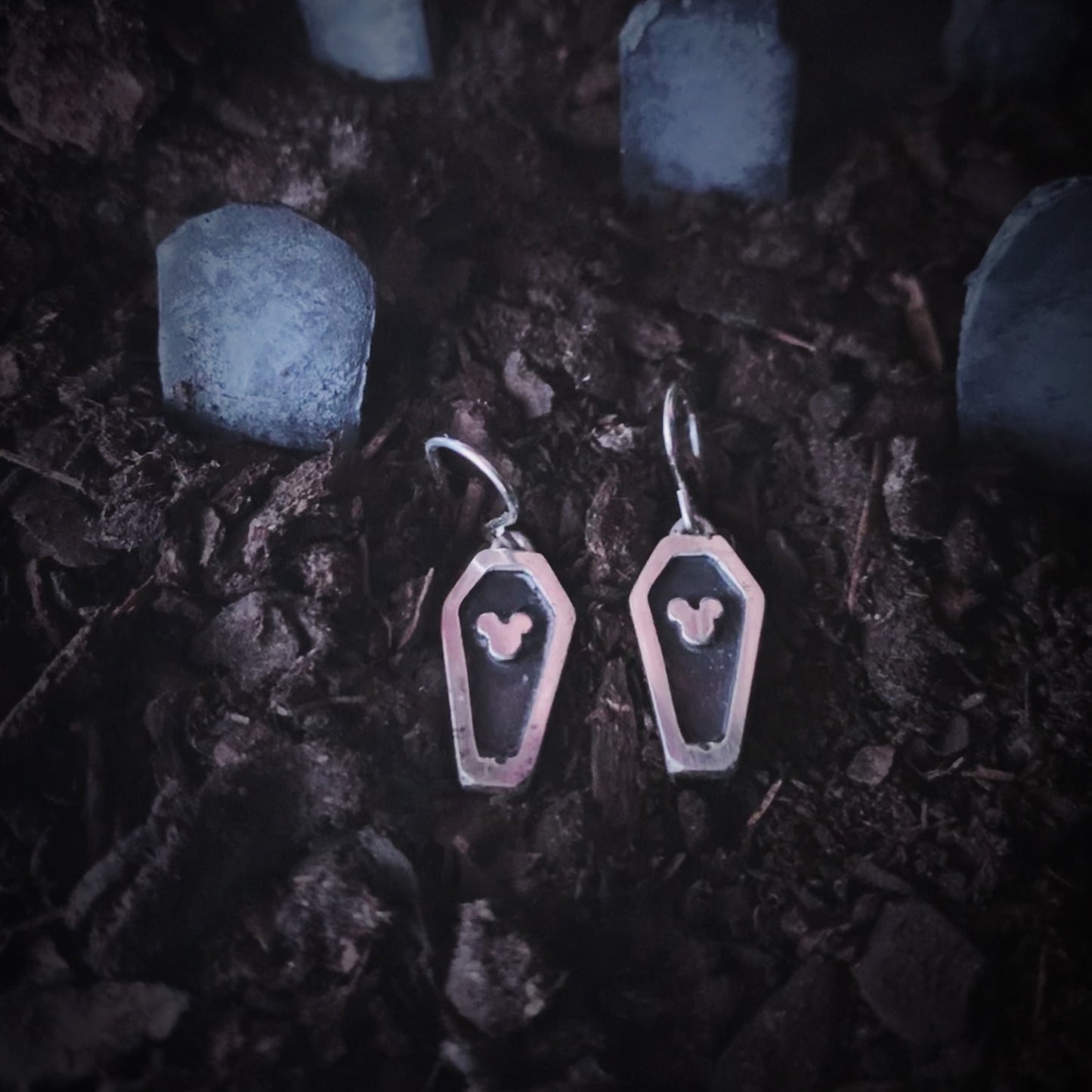 Mouse Coffin Earrings