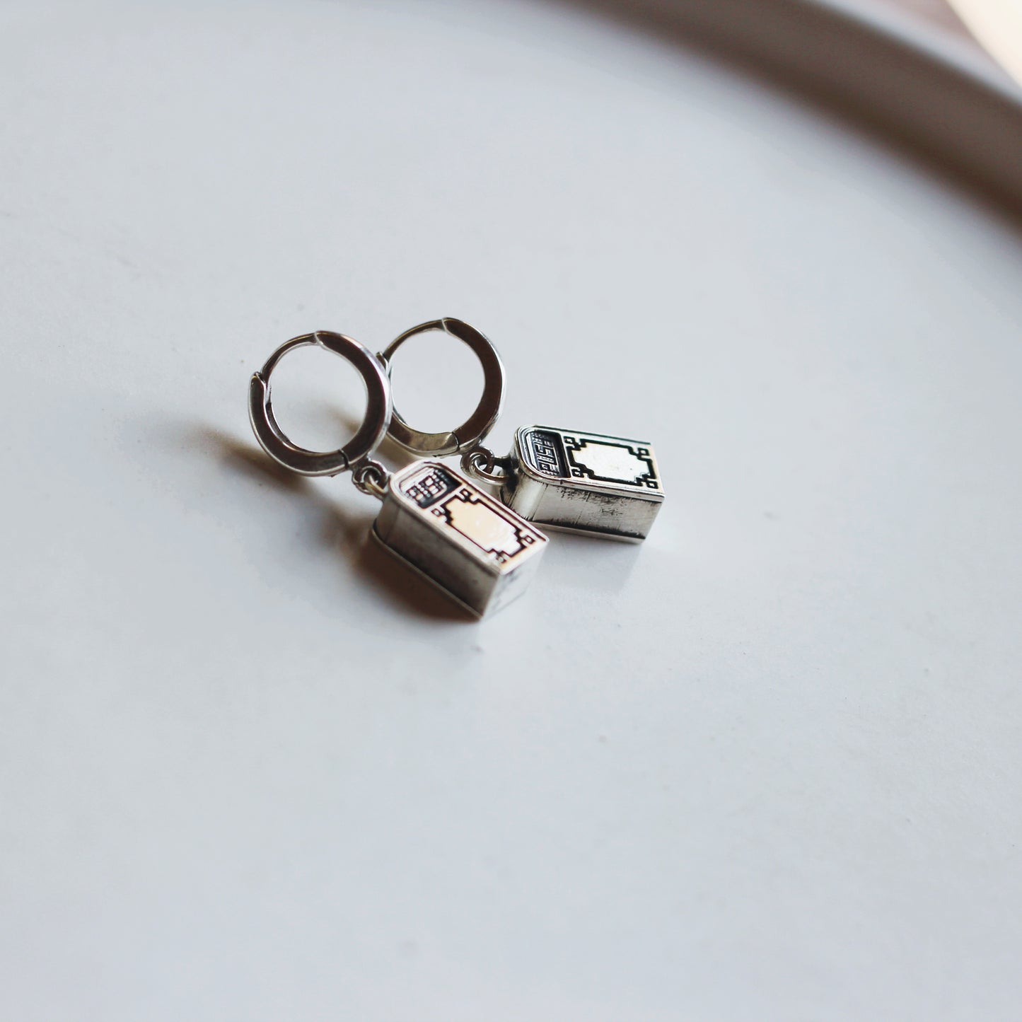 Trash Can Earrings