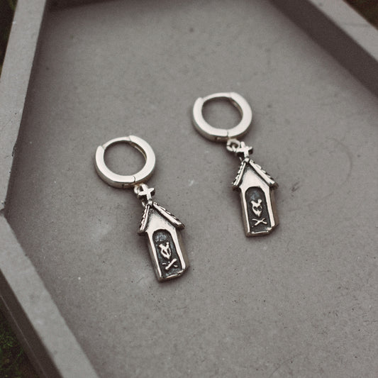 Ghost Dog House Earrings