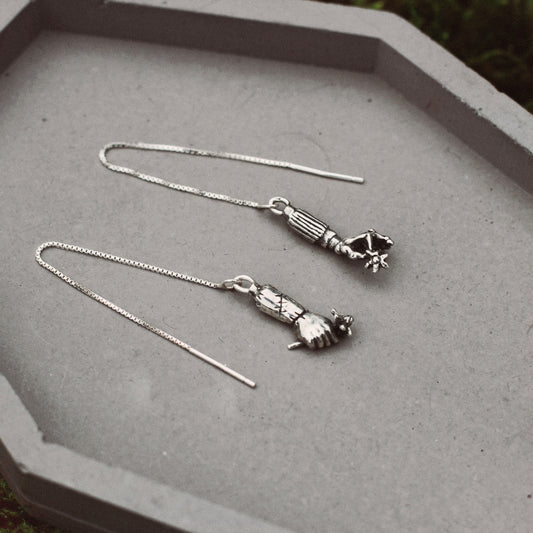 Jack and Sally Threader Earrings