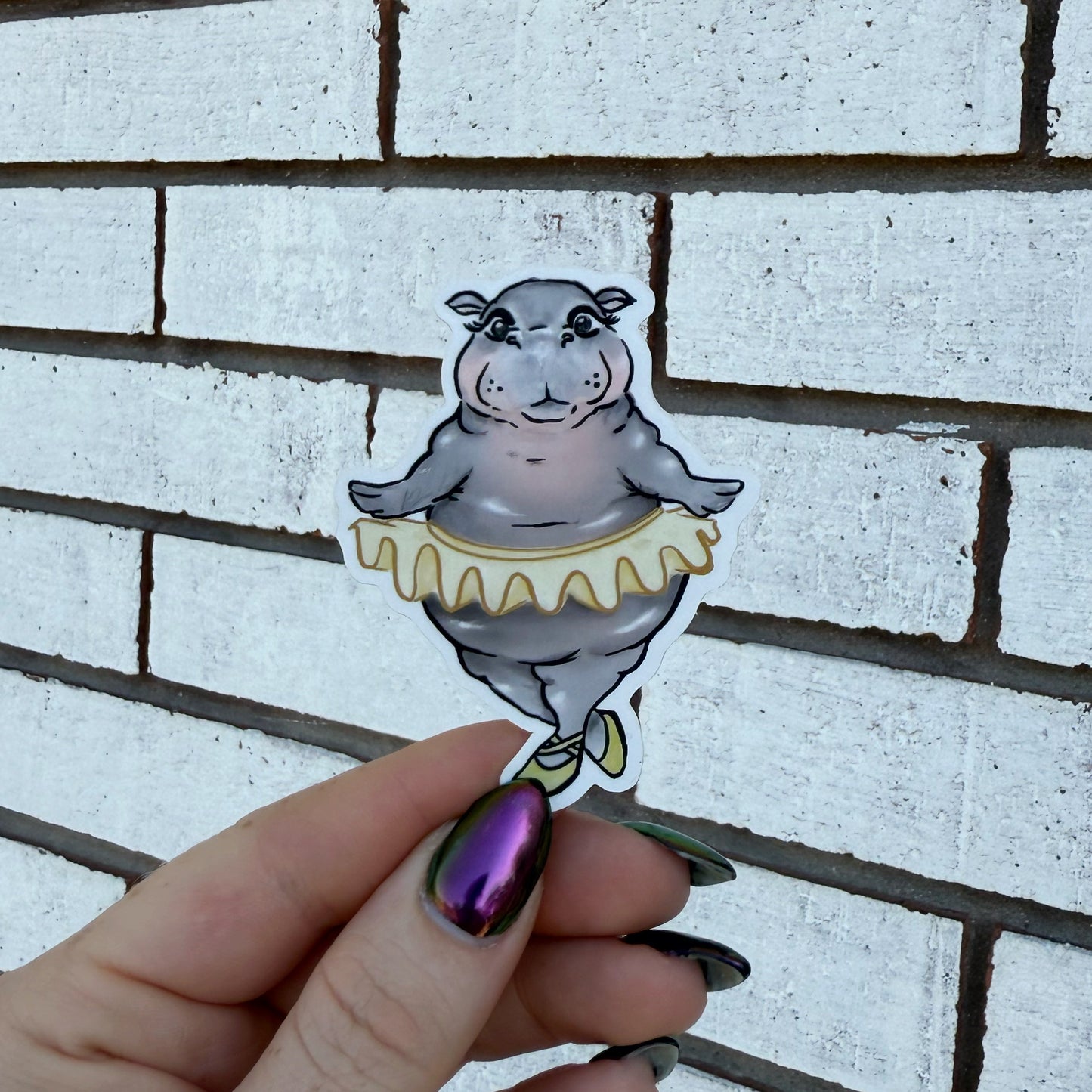 Moo Deng Dancer Sticker