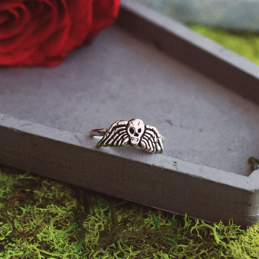 Headstone Skull Ring