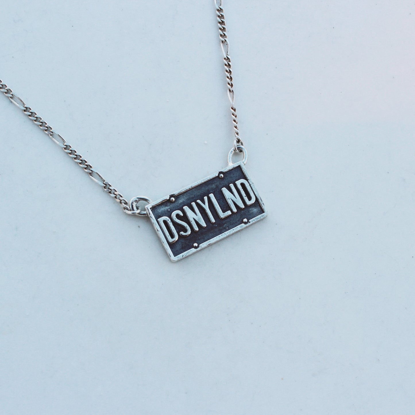 License Plate Necklace
