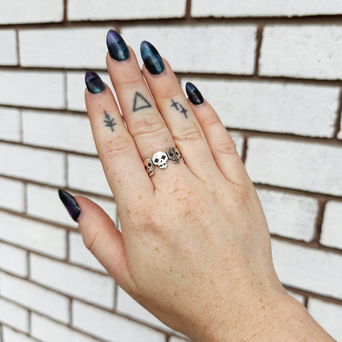 Player Killer Skull Band Ring