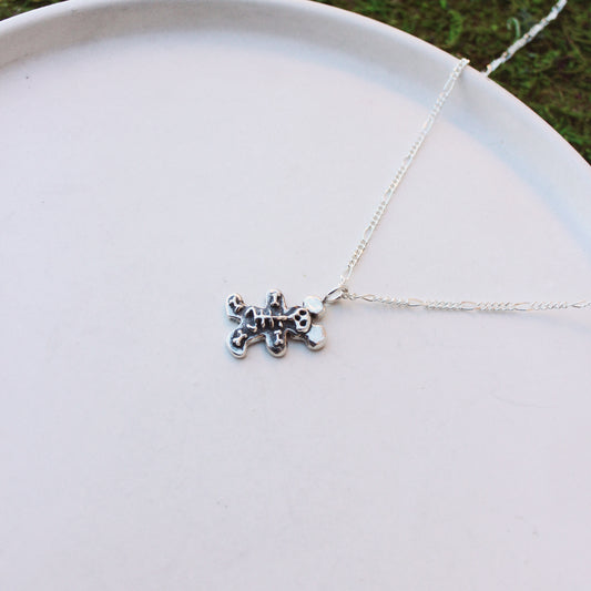 Skeleton Gingerbread Necklace