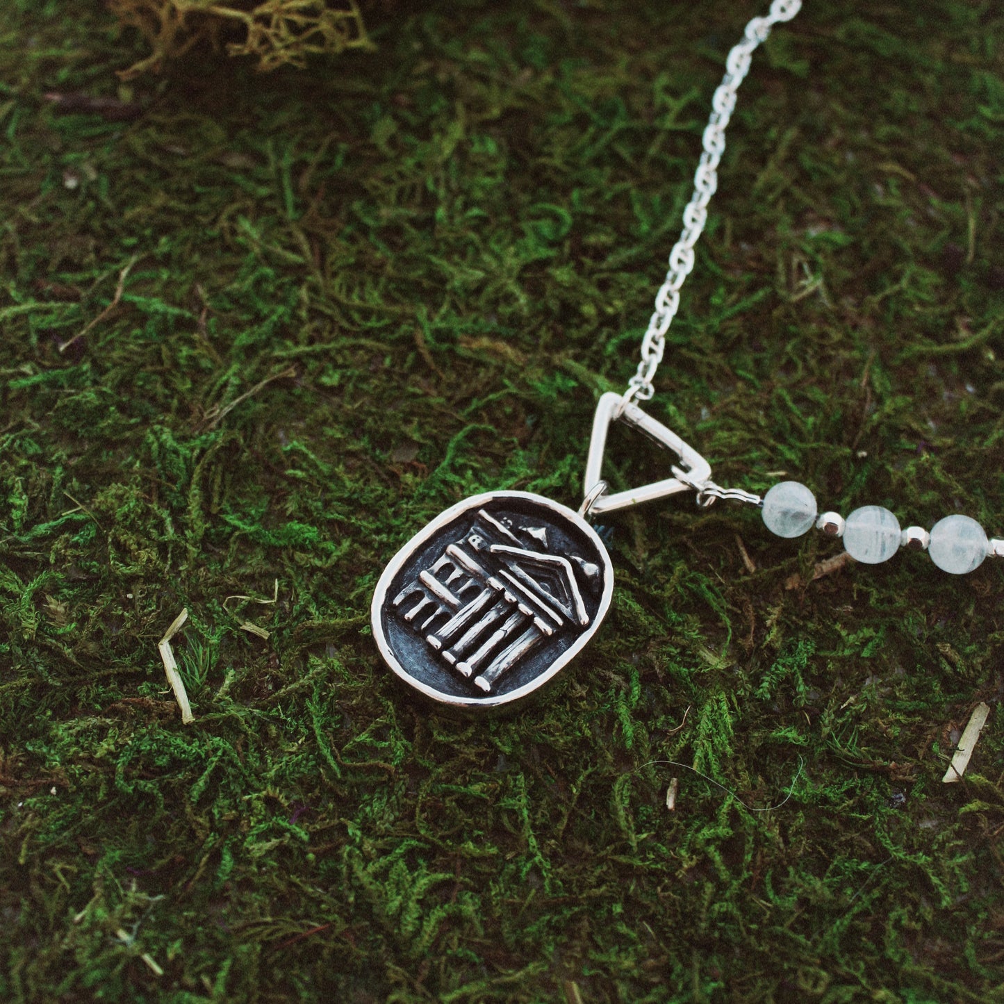 West Coast Mansion Charm + Necklace