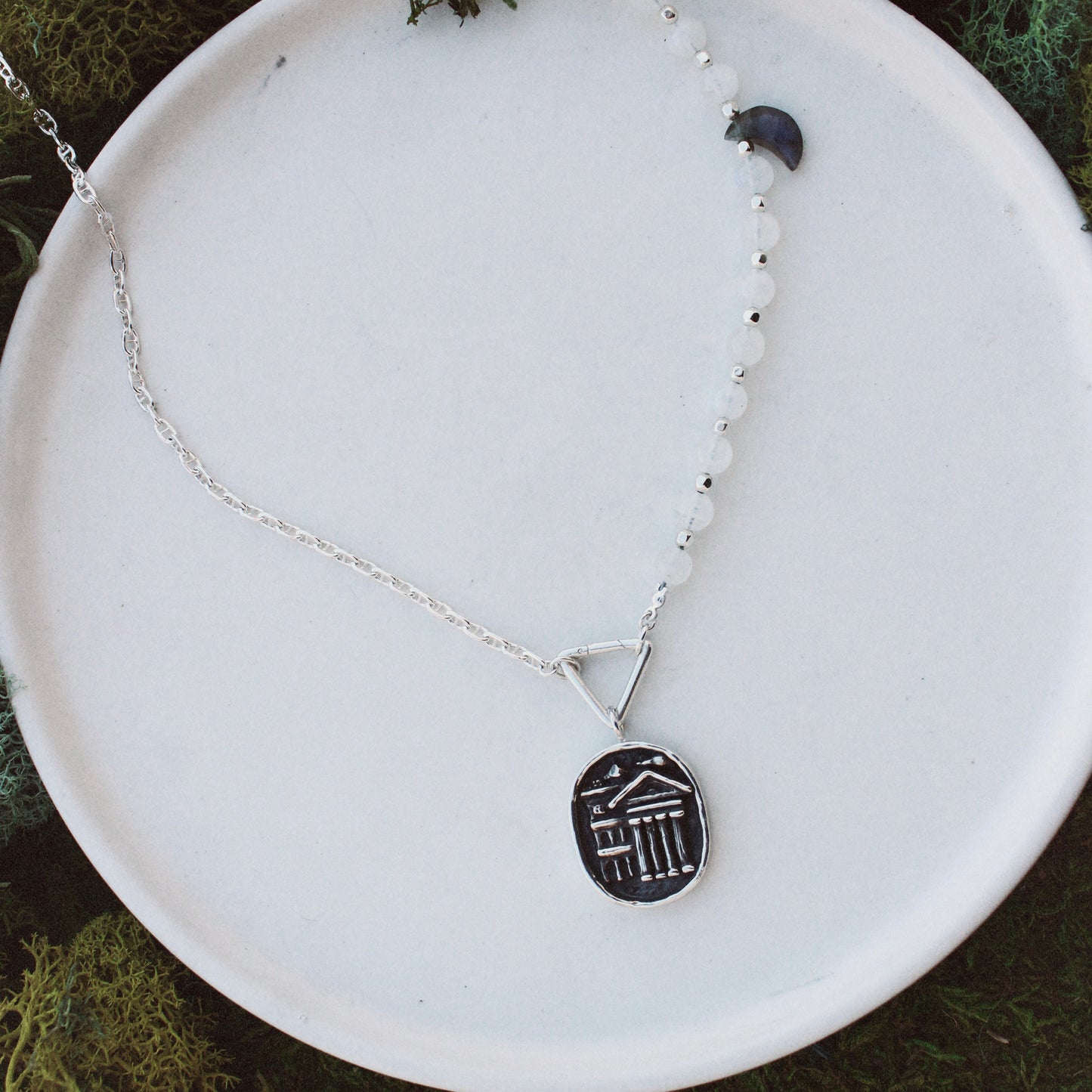 West Coast Mansion Charm + Necklace