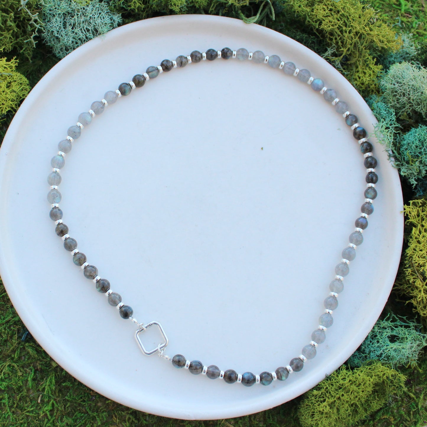 Two Tone Labradorite Necklace