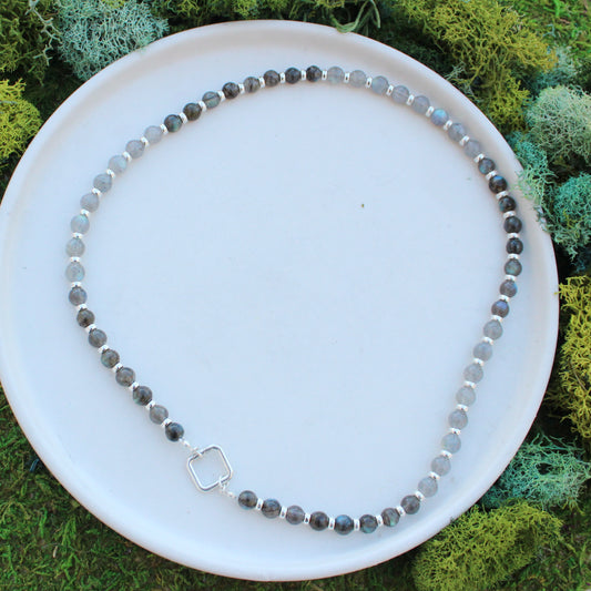 Two Tone Labradorite Necklace