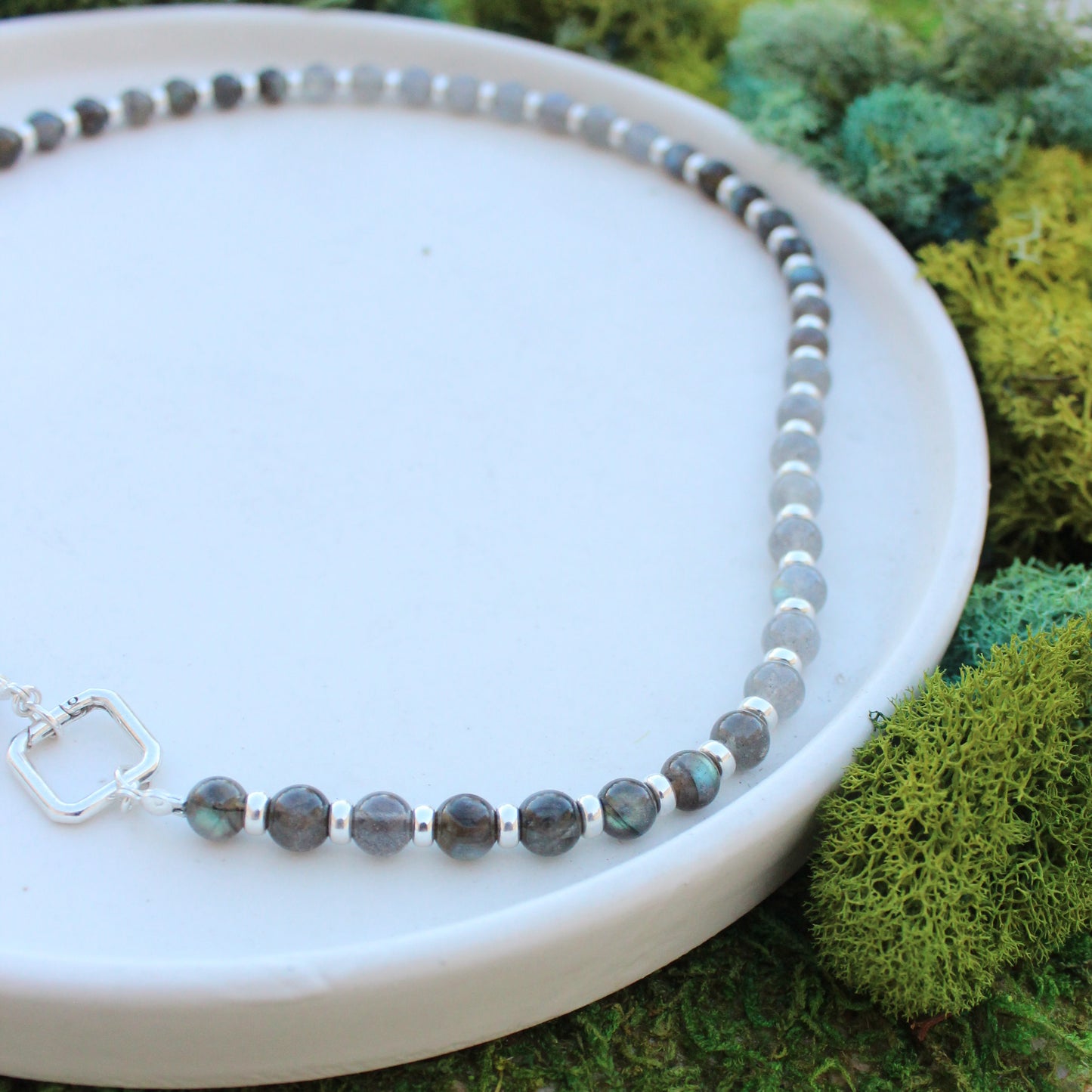 Two Tone Labradorite Necklace