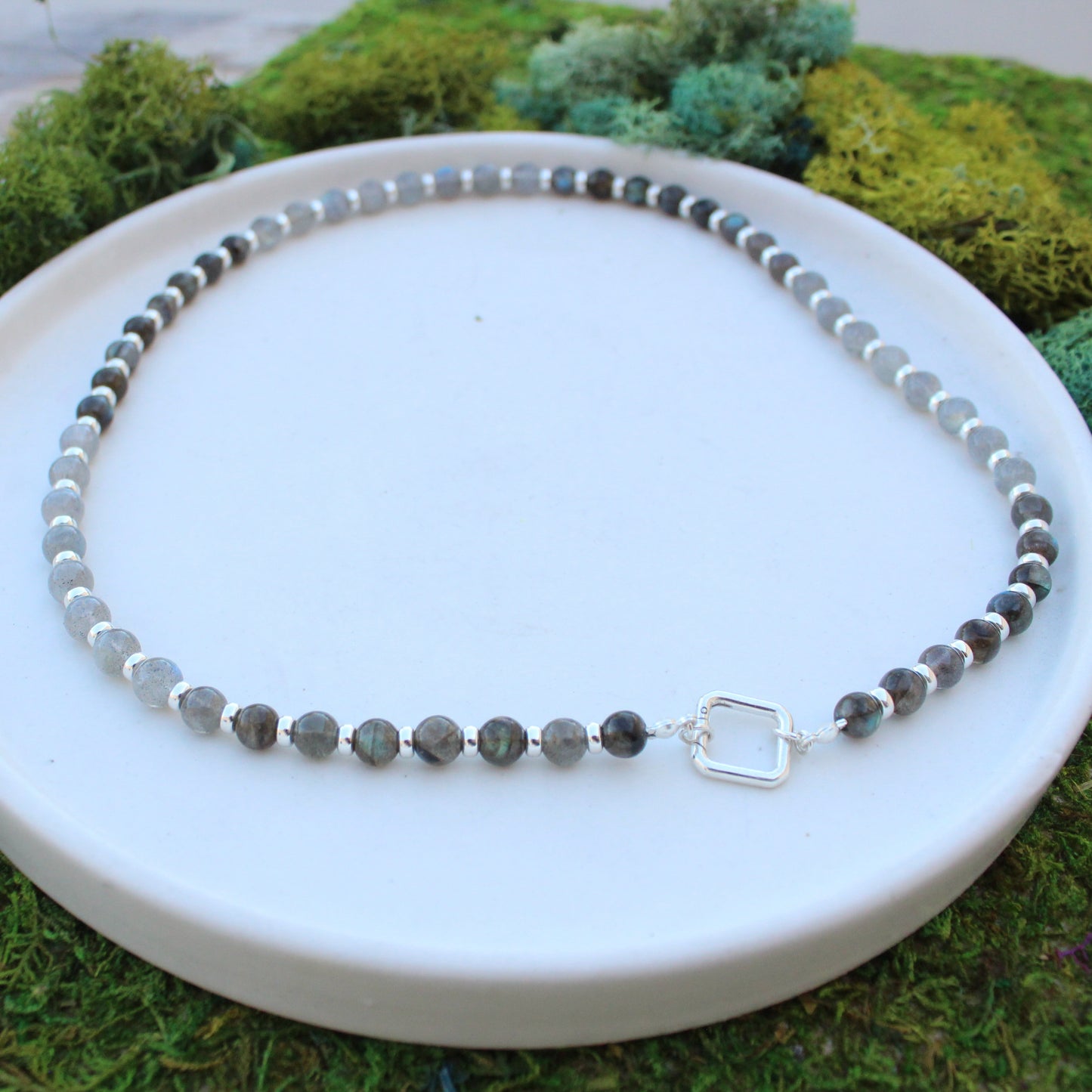 Two Tone Labradorite Necklace