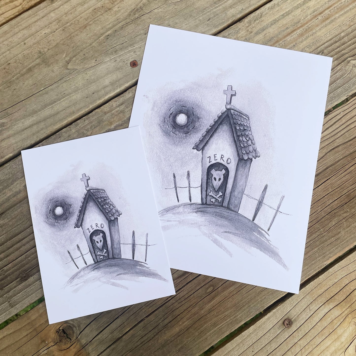 Ghost Dog House Art Print