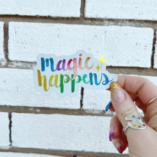 Magic Happens Sticker